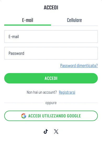 Accedi a Winnita da telefono